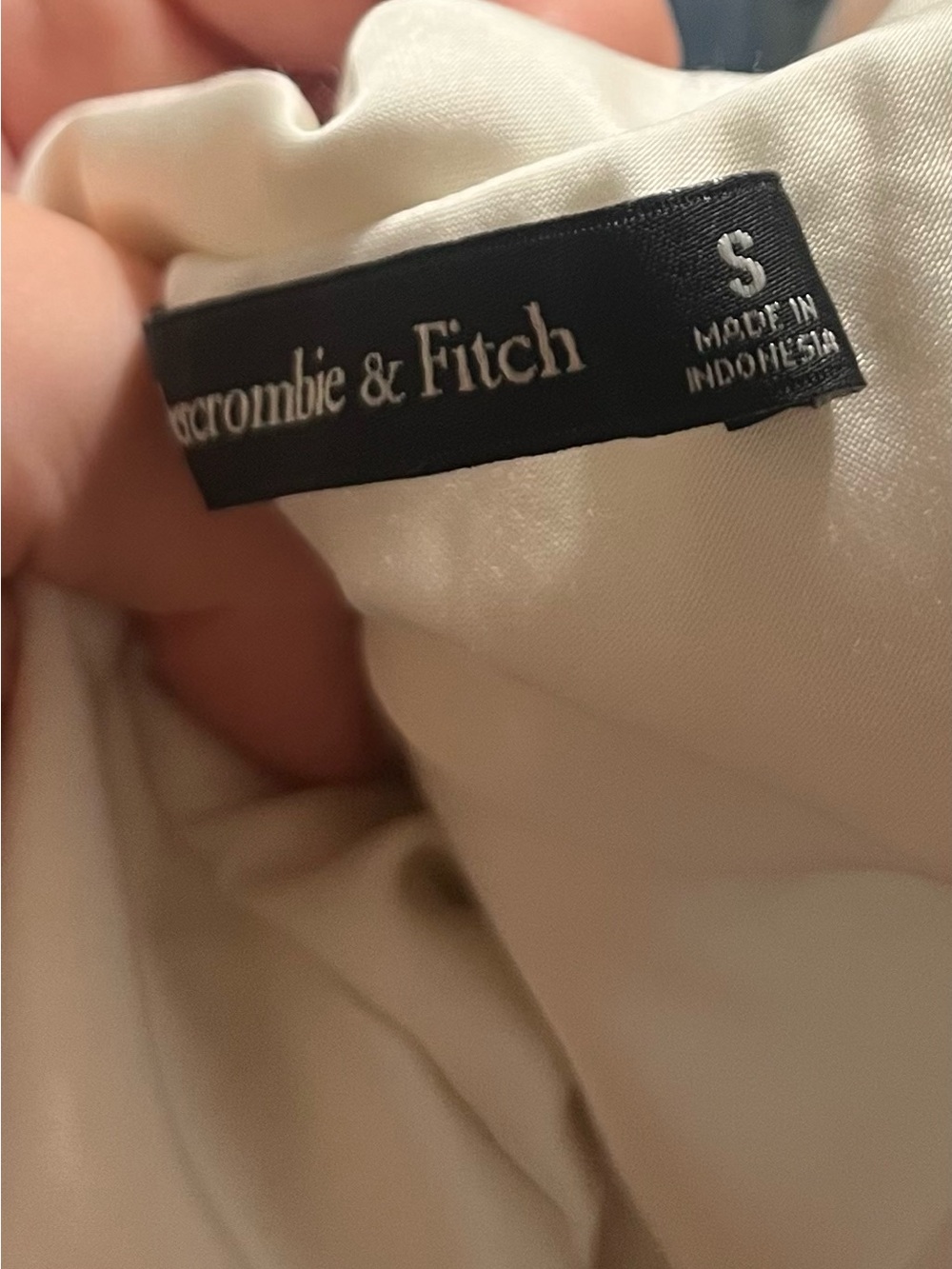Abercrombie & Fitch Ivory Satin Dress - Picture 3 of 3